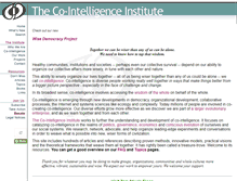 Tablet Screenshot of co-intelligence.org